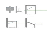 Pro-Strain straining/turning post kit 3200 x 89 x 3mm c/w breast  & heel plate