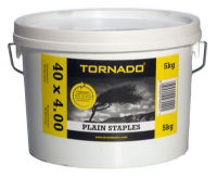 Plain Fence Staples 40 x 4mm x 5kg Bucket (132 per kg)