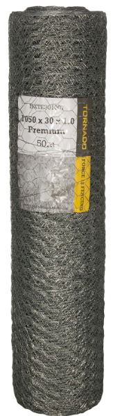 Premium Hexagonal Wire Mesh 1050 x 30 x 1.0mm Rabbit 50m