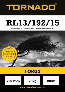 Torus Stiff Stay RL13/192/15 Light High Tensile Deer 100m