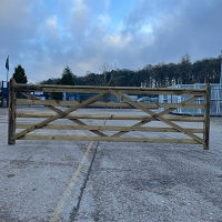 Wooden Field Gate 12ft 5 Rail 1200mm High No Fixings