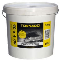 Plain Fence Staples 40 x 4mm x 10kg Bucket (132 per kg)