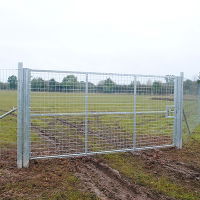 Metal Deer Gate 6ft x 1840mm High 76 x 76mm Mesh 40mm Box Frame 