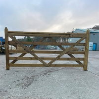 Wooden Field Gate 8ft 5 Rail 1200mm High No Fixings