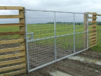 Metal Deer Gate 12ft x 1840mm High 76 x 76mm Mesh 40mm Box Frame