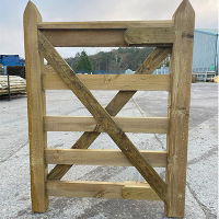 Wooden Field Gate 3ft 5 Rail 1200mm High No Fixings