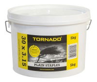 Plain Fence Staples 30 x 3.15mm x 5kg bucket (272 per kg)