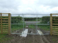 Metal Deer Gate 12ft x 1840mm High 76 x 76mm Mesh 40mm Box Frame