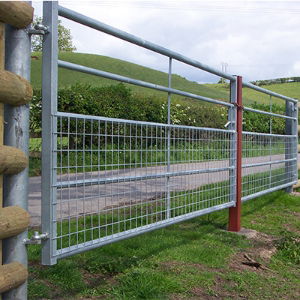 Metal Deer Gate 12ft x 1145mm 5 Rail 75 x 75mm Half Mesh